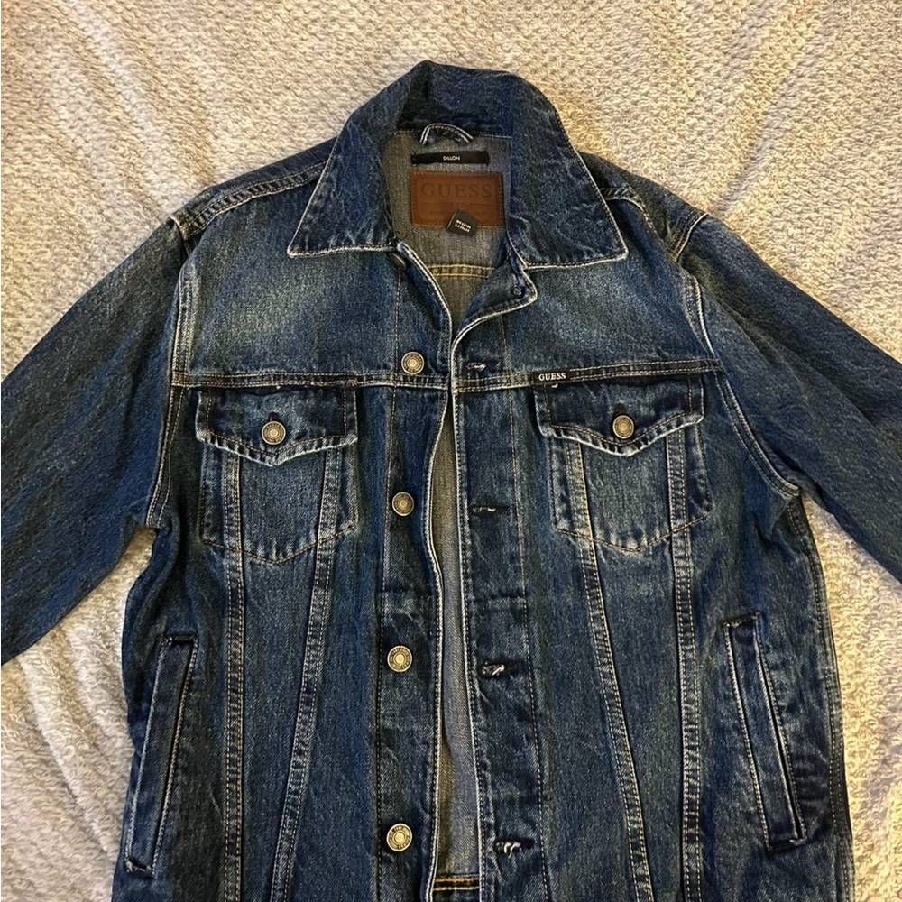 Guess Blue Lightweight Denim Shirt Jacket